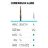 852 Needle Diamond Burs Options