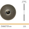 911B-11-220 Flexible Diamond Disc Diameter Chart