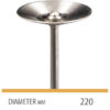 920-11-220 Cone Diamond Disc Diameter Chart