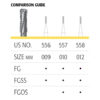Straight Cross Cut Carbide Burs Options